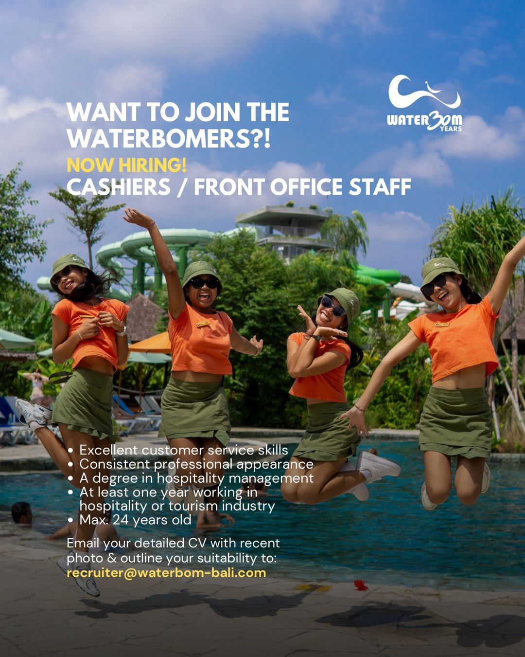 Lowongan Kerja Sebagai Cashier Front Office Staff Pool Attendants