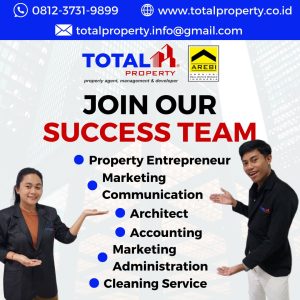 Lowongan Kerja Sebagai Property Entrepreneur, Marketing Communication, Architect, Accounting, Dll untuk Total Property Penempatan di Denpasar