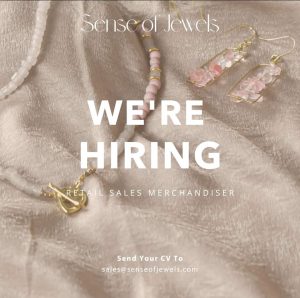 Lowongan Kerja Sebagai Retail Sales Merchandiser untuk Sense of Jewels Penempatan di Denpasar