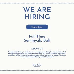 Lowongan Kerja Sebagai Consultant untuk Pandu Consultancy Penempatan di Seminyak, Badung 