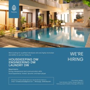 Lowongan Kerja Sebagai Daily Worker Housekeeping, Engineering, Laundry untuk The Kubu Penempatan di Kuta, Badung 