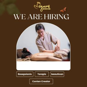 Lowongan Kerja Sebagai Resepsionis, Terapis, Beautician, Content Creator  untuk Megumi Bali Penempatan di Denpasar 