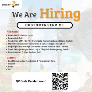 Lowongan Kerja Sebagai Customer Service, Sales Representative, Admin untuk PinjamWiFi com Penempatan di Badung 