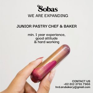 Lowongan Kerja Sebagai Junior Pastry Chef & Baker untuk Sobas Sweets Penempatan di Umalas, Badung