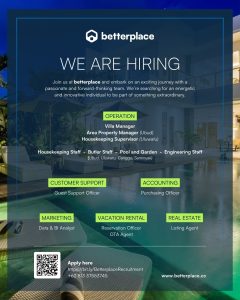 Lowongan Kerja Sebagai Operation, Customer Support, Accounting, Marketing, Vacation Rental, Real Estate untuk Better Place Penempatan di Bali 