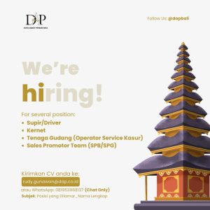 Lowongan Kerja Sebagai Supir/Driver, Kernet, Tenaga Gudang, Sales Promotor Team untuk PT. Duta Abadi Primantara Bali Penempatan di Denpasar 