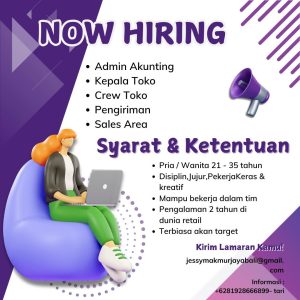 Lowongan Kerja Sebagai Admin Akunting, Kepala Toko, Crew Toko, Pengiriman, Sales Area untuk T&J Groceries 88 Penempatan di Denpasar