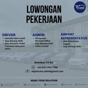 Lowongan Kerja Sebagai Driver, Admin, Airport Representative untuk Wijas Trans Bali Penempatan di Jimbaran, Badung