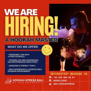 Lowongan Kerja Sebagai Hookah Master untuk Hookah Xpress Bali Penempatan di Kuta, Badung