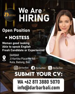 Lowongan Kerja Sebagai Hostess, Waiters, Steward, Housekeeping, Security untuk Darbar Bali Penempatan di Kuta, Badung