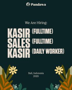 Lowongan Kerja Sebagai Kasir, Sales, Daily Worker Kasir untuk Pandawa Bali Penempatan di Sunset Road, Badung